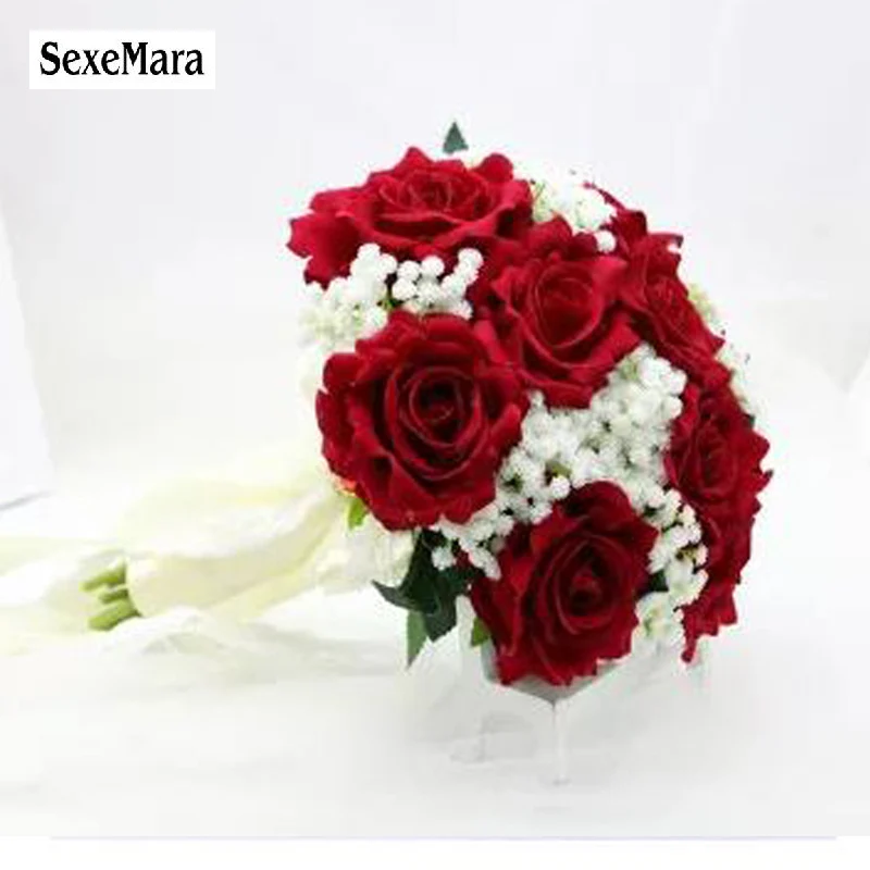 SexeMara wedding burgundy flannel Rose Bride holding flower wedding bride bridesmaid rose wedding photography props 10colourRr
SexeMara wedding burgundy flannel Rose Bride holding flower wedding bride bridesmaid rose wedding photography props 10colourRr