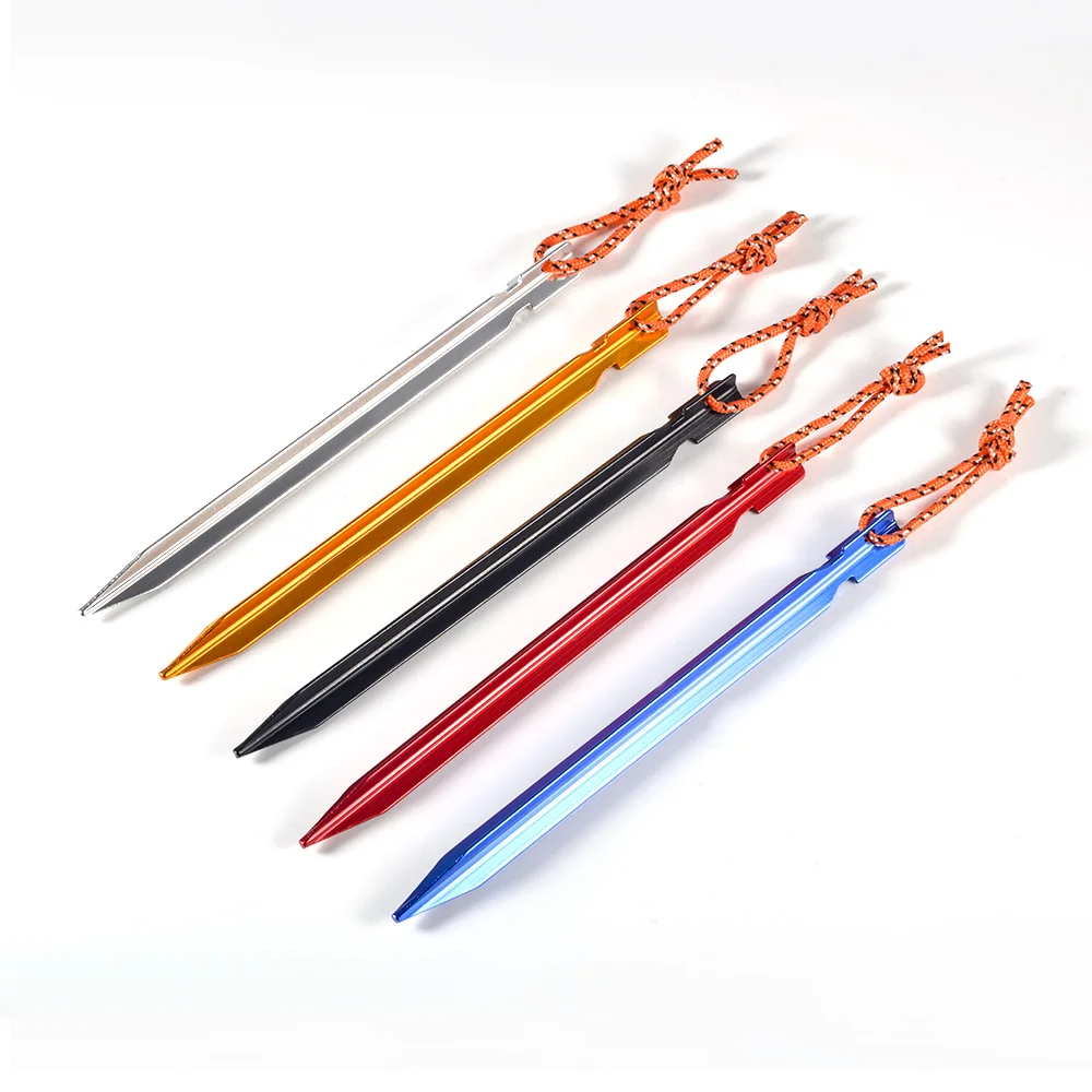 10pcs Tent Pegs 18cm Aluminum Tent Stake with Rope Outdoor Tent Nail Peg Tent Accessories Equipment
10pcs Tent Pegs 18cm Aluminum Tent Stake with Rope Outdoor Tent Nail Peg Tent Accessories Equipment