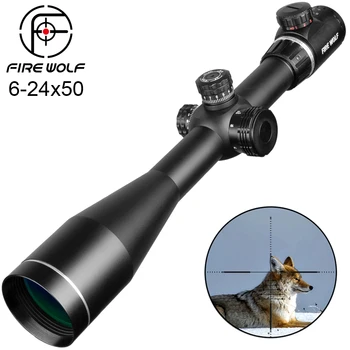 Fire Wolf 6-24X50 Scope Sight Adjustable Red Green Cross Hunting Riflescope Glass Reticle Turrets Lock Reset Tactical Optical
Fire Wolf 6-24X50 Scope Sight Adjustable Red Green Cross Hunting Riflescope Glass Reticle Turrets Lock Reset Tactical Optical