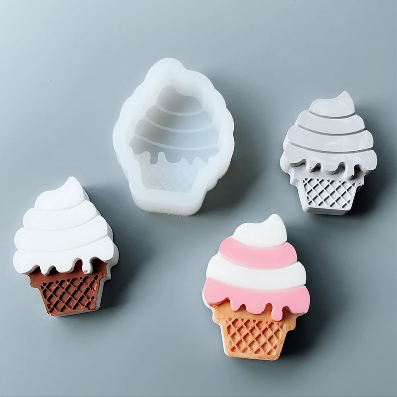 Ice Cream Shape Silicone Molds Fondant Figures Gypsum Silica Gel Diy Aromatherapy Plaster Silicone Mould For Cake Decoration
Ice Cream Shape Silicone Molds Fondant Figures Gypsum Silica Gel Diy Aromatherapy Plaster Silicone Mould For Cake Decoration