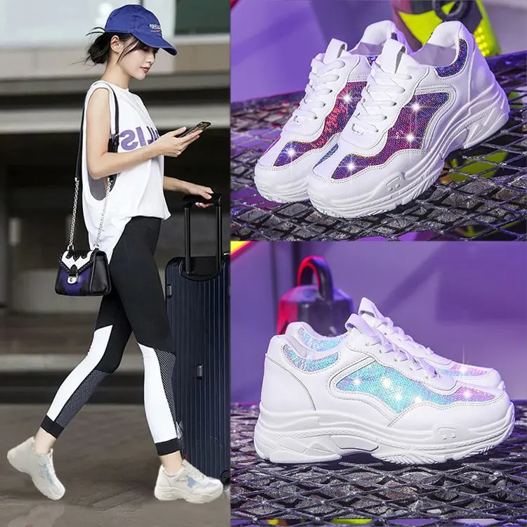 New versatile fashion women's shoes platform sneakers casual women's shoes