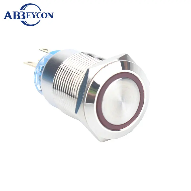 19mm Latching Maintained 12V Angel Eye Ring Led Metal IP67 Waterproof 1NO1NC SPST Self-locking Pin Termianl Push Button Switch
19mm Latching Maintained 12V Angel Eye Ring Led Metal IP67 Waterproof 1NO1NC SPST Self-locking Pin Termianl Push Button Switch
