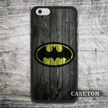 Batman On Wood Case For iPhone 7 6 6s Plus 5 5s SE 5c 4 4s and For iPod 5 Vintage Protective Cover Drop Shipping