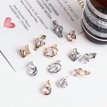 New 30pcs/lot imitate rhinestone alloy cartoon flowers/key/hearts/rounds/Water droplets shape charms diy jewelry earring pendant
New 30pcs/lot imitate rhinestone alloy cartoon flowers/key/hearts/rounds/Water droplets shape charms diy jewelry earring pendant