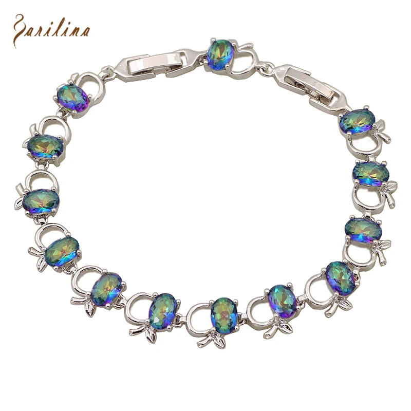 Exclusive Fashion 2015 New Bracelets & bangles for women Apple Blue Rainbow Mystic Topaz Silver jewelry B086
Exclusive Fashion 2015 New Bracelets & bangles for women Apple Blue Rainbow Mystic Topaz Silver jewelry B086
