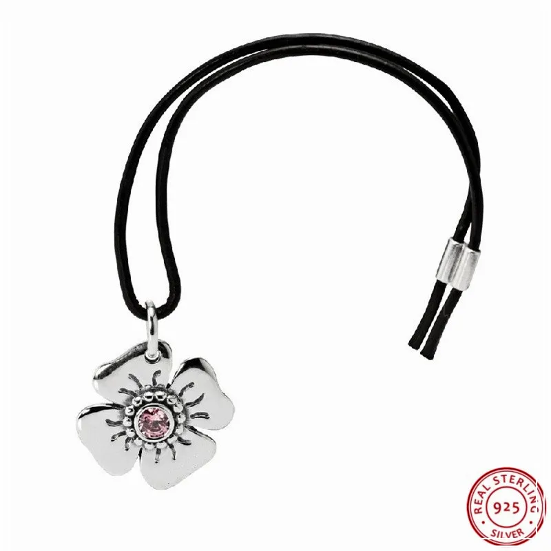 Popular 925 Sterling Silver Pink CZ & Black Leather Dazzling Daisy Opener Charms for Secure Barrel Clasp FL371
Popular 925 Sterling Silver Pink CZ & Black Leather Dazzling Daisy Opener Charms for Secure Barrel Clasp FL371