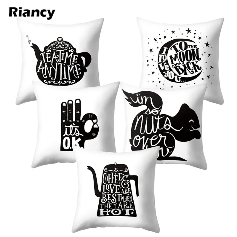 nordic black white pillow cases cushion cover letters on the pillows decorative polyester cushions for car pillowcover 40570
nordic black white pillow cases cushion cover letters on the pillows decorative polyester cushions for car pillowcover 40570