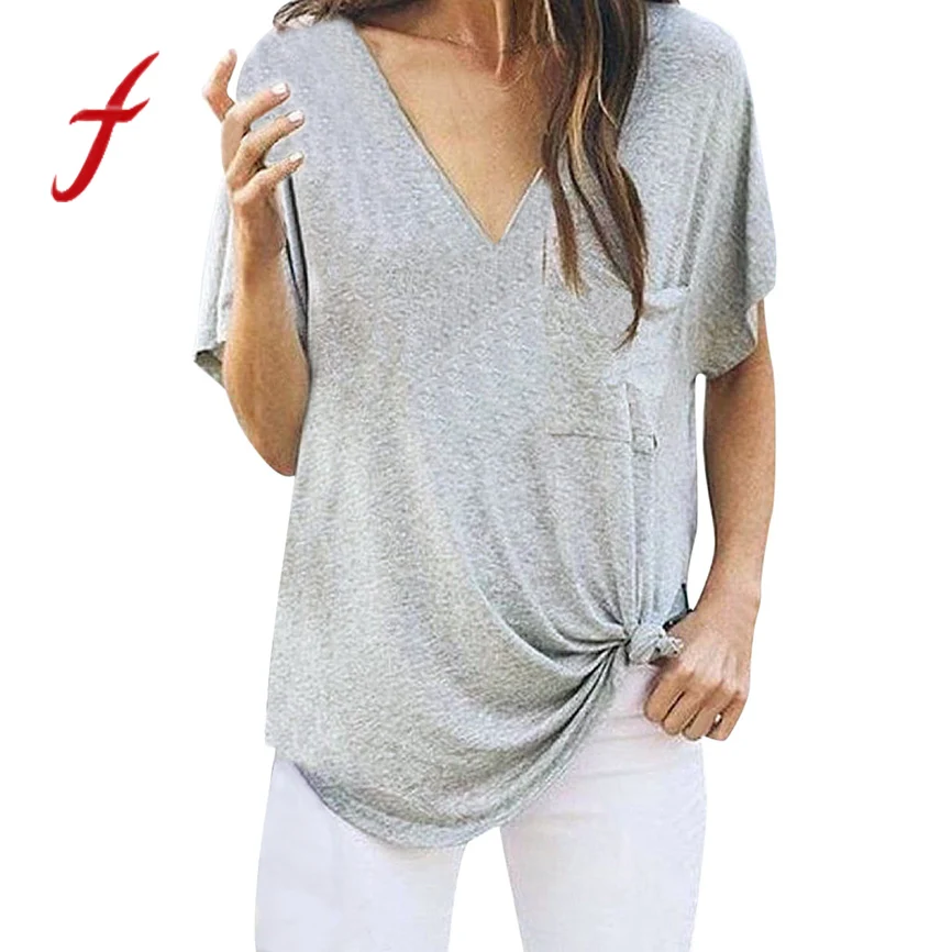 Tee shirt femme grande taille Women's Casual Pocket V- Neck Short Sleeve T-Shirt Top haut blanc femme multicolor top oversized
Tee shirt femme grande taille Women's Casual Pocket V- Neck Short Sleeve T-Shirt Top haut blanc femme multicolor top oversized