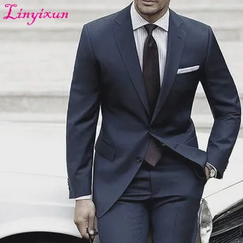 Linyixun Wedding Suits For Men 2018 Custom Made Mens Suits With Pants Dark Blue Grey Tailored Suit Costume Homme Mariage Luxe
Linyixun Wedding Suits For Men 2018 Custom Made Mens Suits With Pants Dark Blue Grey Tailored Suit Costume Homme Mariage Luxe