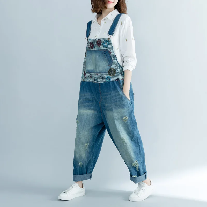 Casual Denim Overalls for Women Plus Size Loose 2019 Autumn Winter Cotton Rompers Womens Jumpsuit Salopette Femme En Jean Femme
Casual Denim Overalls for Women Plus Size Loose 2019 Autumn Winter Cotton Rompers Womens Jumpsuit Salopette Femme En Jean Femme