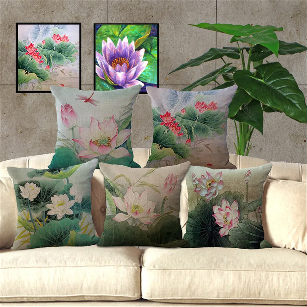 KYYZROZZZ Decorative throw pillow case plant flower Lotus cotton linen cushion cover for sofa home decor capa de almofadas
KYYZROZZZ Decorative throw pillow case plant flower Lotus cotton linen cushion cover for sofa home decor capa de almofadas