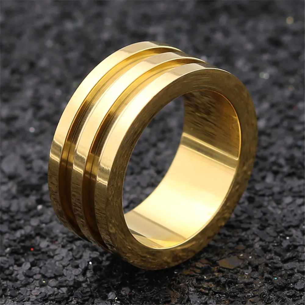 Fashion stainless steel ring wedding for men Metal gold wide couple ring female male jewelry accessories gifts for women
Fashion stainless steel ring wedding for men Metal gold wide couple ring female male jewelry accessories gifts for women