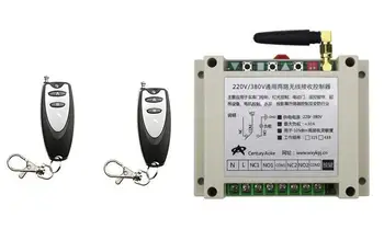 wholesale universal AC220V 250V 380V 30A 2CH Remote Control Light Switch Relay Output Radio Receiver Module Transmitter home