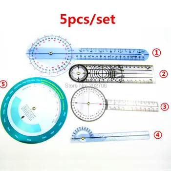 5types/set combination medical goniometer plastic protractors angle rulers BMI ruler
5types/set combination medical goniometer plastic protractors angle rulers BMI ruler