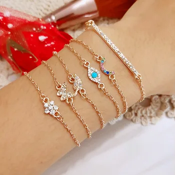 Minimalist Simple Female Bracelet Character Butterfly Rhinestone Leaf Eyes Pinestone Bracelet Handpiece 6PCS Set Bracelet SP-67
Minimalist Simple Female Bracelet Character Butterfly Rhinestone Leaf Eyes Pinestone Bracelet Handpiece 6PCS Set Bracelet SP-67