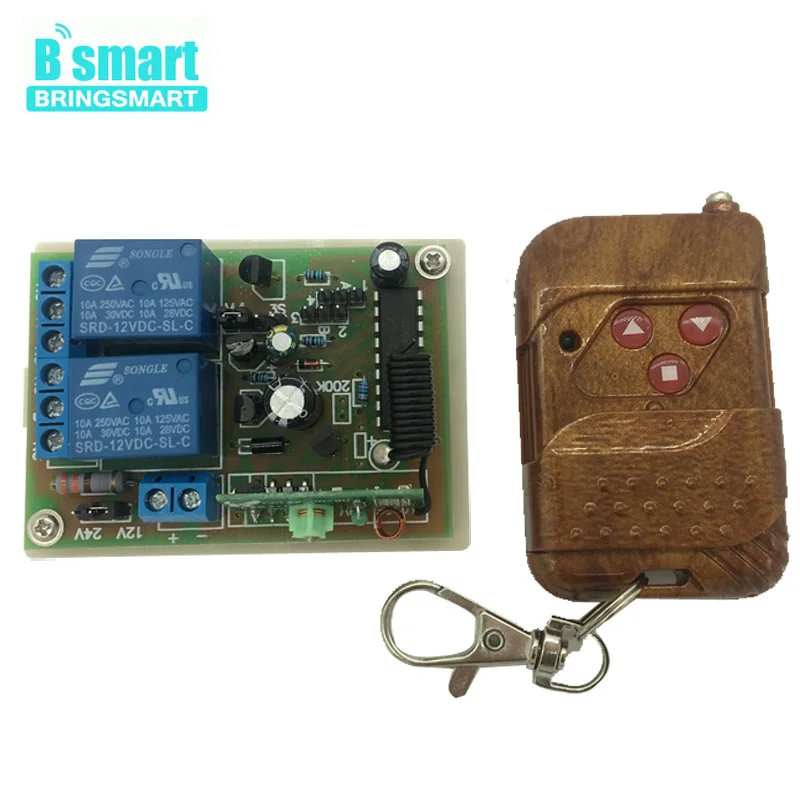 2-Way Motor 10A Wireless Remote Control Switch 12V 24V Control DC Motor Reversed For Electric Doors Windows Lifting Equipment
2-Way Motor 10A Wireless Remote Control Switch 12V 24V Control DC Motor Reversed For Electric Doors Windows Lifting Equipment