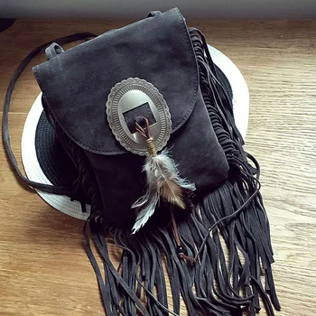 Women Pu Leather Bag tassel shoulder bag fashion Feather gray shoulder bag Fringe Tassel Women Messenger Bags
Women Pu Leather Bag tassel shoulder bag fashion Feather gray shoulder bag Fringe Tassel Women Messenger Bags