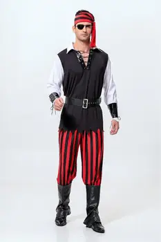 New Adult Men Somali Pirates Costume Halloween Party Cosplay Costume The Caribbean Pirates Clothing
New Adult Men Somali Pirates Costume Halloween Party Cosplay Costume The Caribbean Pirates Clothing