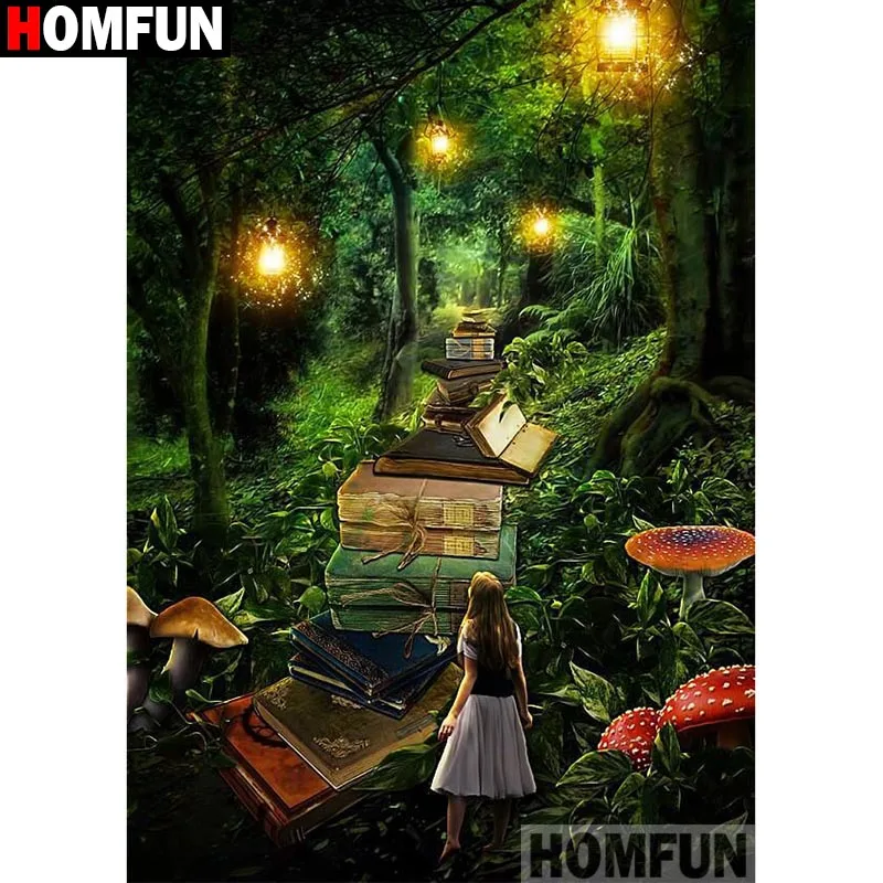 HOMFUN Full Square/Round Drill 5D DIY Diamond Painting "Book road" Embroidery Cross Stitch 5D Home Decor Gift A16501
HOMFUN Full Square/Round Drill 5D DIY Diamond Painting "Book road" Embroidery Cross Stitch 5D Home Decor Gift A16501