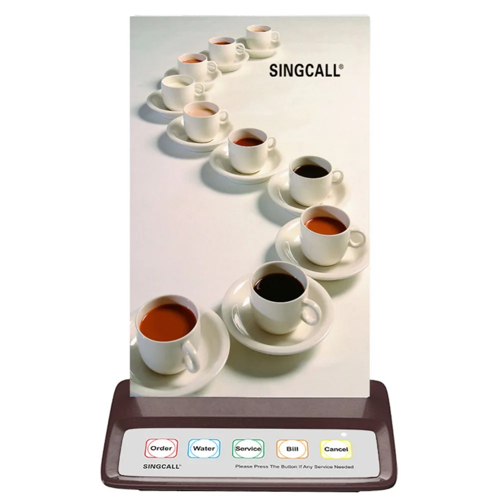 SINGCALL wireless call system, coffee call pager with 5 keys entertainment places buttons, for calling waiter
SINGCALL wireless call system, coffee call pager with 5 keys entertainment places buttons, for calling waiter