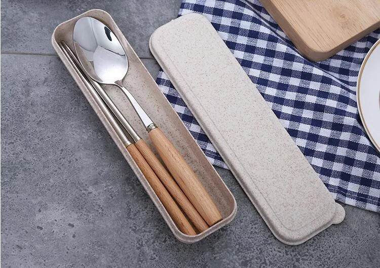 1SET Portable Tableware Spoon Chopstick 304 Stainless Steel Dinnerware Set With Wooden Handle Picnic Travel Flatware Set OK 0867
1SET Portable Tableware Spoon Chopstick 304 Stainless Steel Dinnerware Set With Wooden Handle Picnic Travel Flatware Set OK 0867