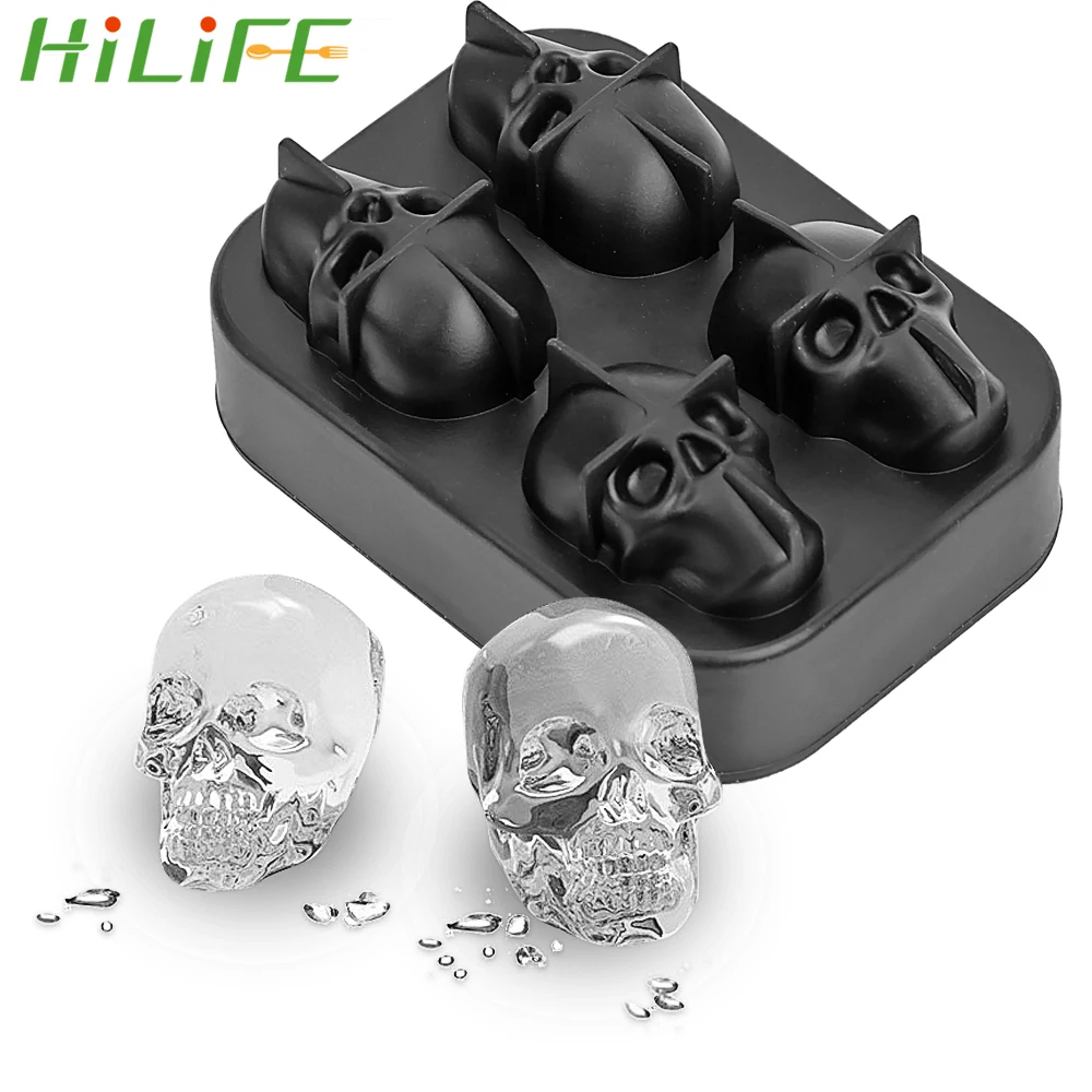 HILIFE Ice Cube Tray Silicone Ice Cube Maker Mold Ice Cream DIY Tool Skull Shape 3D Whiskey Wine Cocktail Ice Cube Mould
HILIFE Ice Cube Tray Silicone Ice Cube Maker Mold Ice Cream DIY Tool Skull Shape 3D Whiskey Wine Cocktail Ice Cube Mould