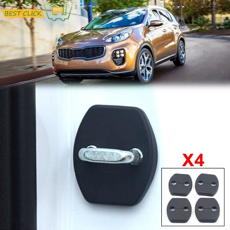 4 шт. для Kia Sportage 2017 2019 крышка замка двери Пряжка стопора защита рук защитный чехол