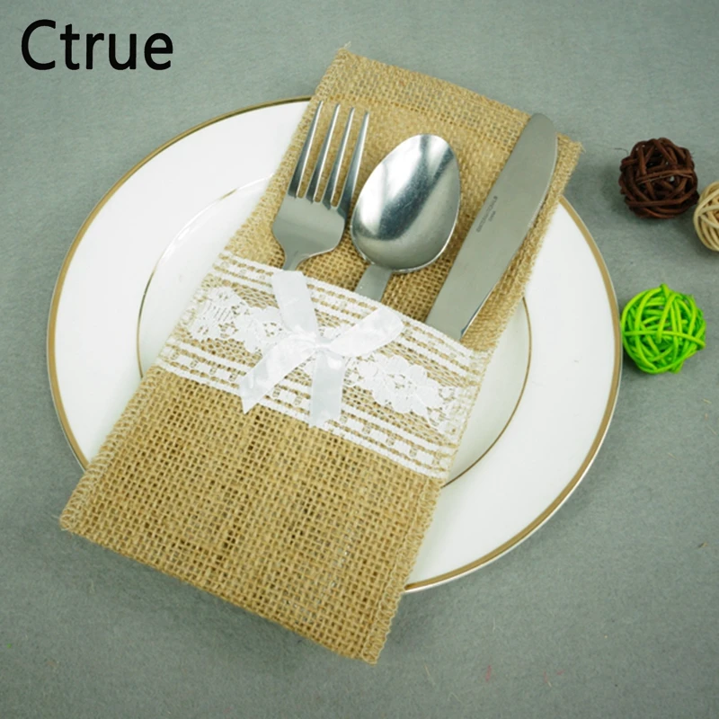 10 PCS/LOT RESTIC European Country Wedding Table Silverware Holder Natural Burlap Cutlery Pockets Knife & Fork Pockets
10 PCS/LOT RESTIC European Country Wedding Table Silverware Holder Natural Burlap Cutlery Pockets Knife & Fork Pockets