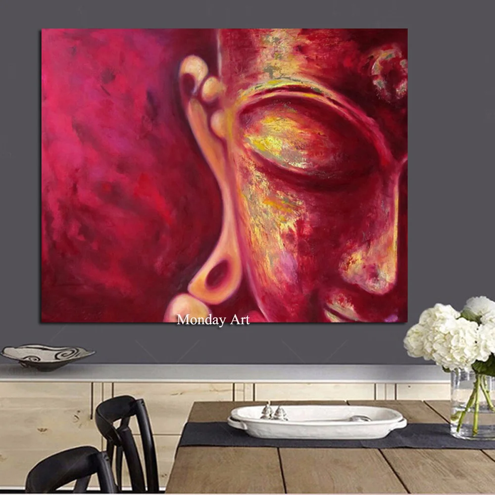 

100% Handpainted Buddha Painting Classic Hot Sale Canvas Art Painting Poster Modern Wall Art Picture For Living Room Home Decor