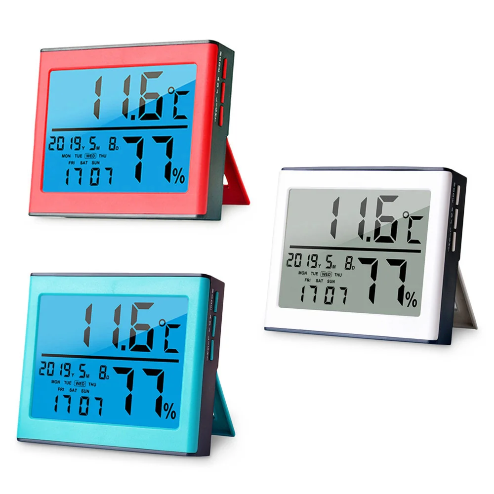 Multi-Function Electric Digital LCD Desk Alarm Clock Thermometer Hygrometer Backlight Large Screen Weather Forecast Table Clock
Multi-Function Electric Digital LCD Desk Alarm Clock Thermometer Hygrometer Backlight Large Screen Weather Forecast Table Clock