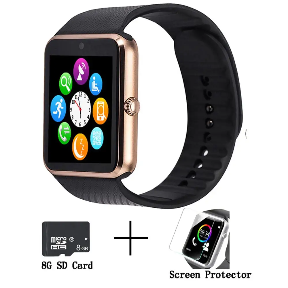 NEW Bluetooth Smart Watch Men GT08 With Touch Screen Big Battery Support TF Sim Card Camera For IOS iPhone Android Phone PK
NEW Bluetooth Smart Watch Men GT08 With Touch Screen Big Battery Support TF Sim Card Camera For IOS iPhone Android Phone PK