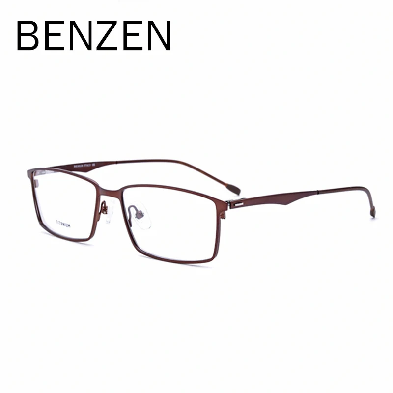 BENZEN Titanium Eyeglasses Frame Men Women Myopia Eyeglasses Square Metal Screwless Optical Prescription Frame 5103
BENZEN Titanium Eyeglasses Frame Men Women Myopia Eyeglasses Square Metal Screwless Optical Prescription Frame 5103