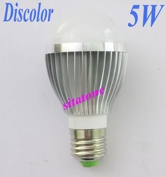 Free shipping sale AC85-265V Discolor B22 E27 5W LED bulb,5730 LED lamp 2 years warranty 
Free shipping sale AC85-265V Discolor B22 E27 5W LED bulb,5730 LED lamp 2 years warranty