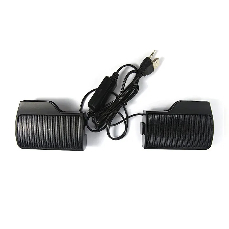 2017 Clip on USB Stereo Speakers line Controller hot sale 1 Pair Mini Portable Soundbar Laptop Notebook PC Computer with Clip 10