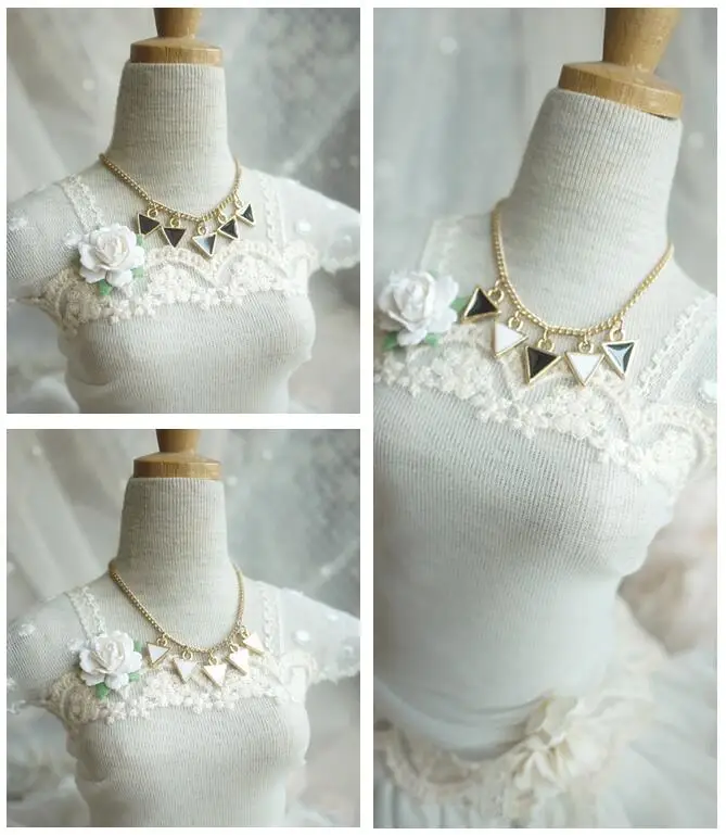 NEW Handmade Geometric Trigonometric figure Black White Necklace 1/3 1/4 BJD SD DD MSD Doll Accessories
NEW Handmade Geometric Trigonometric figure Black White Necklace 1/3 1/4 BJD SD DD MSD Doll Accessories