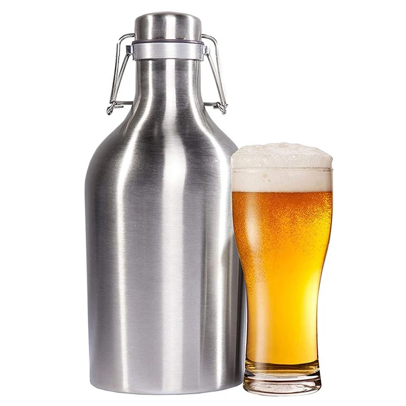 UPORS 35/64 OZ Homebrew Beer Growler Food Grade 304 Stainless Steel Keg with Swing Top Home Brew for Cola Wine Apple Fruit Beer
UPORS 35/64 OZ Homebrew Beer Growler Food Grade 304 Stainless Steel Keg with Swing Top Home Brew for Cola Wine Apple Fruit Beer