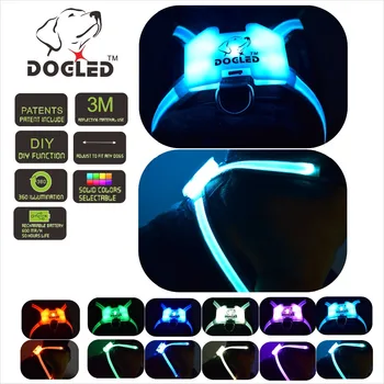 led dog harness dog lad multicolor 7 in 1 USB recharable led pet collar rainroof DIY dogharness large dog harness dog leash
led dog harness dog lad multicolor 7 in 1 USB recharable led pet collar rainroof DIY dogharness large dog harness dog leash