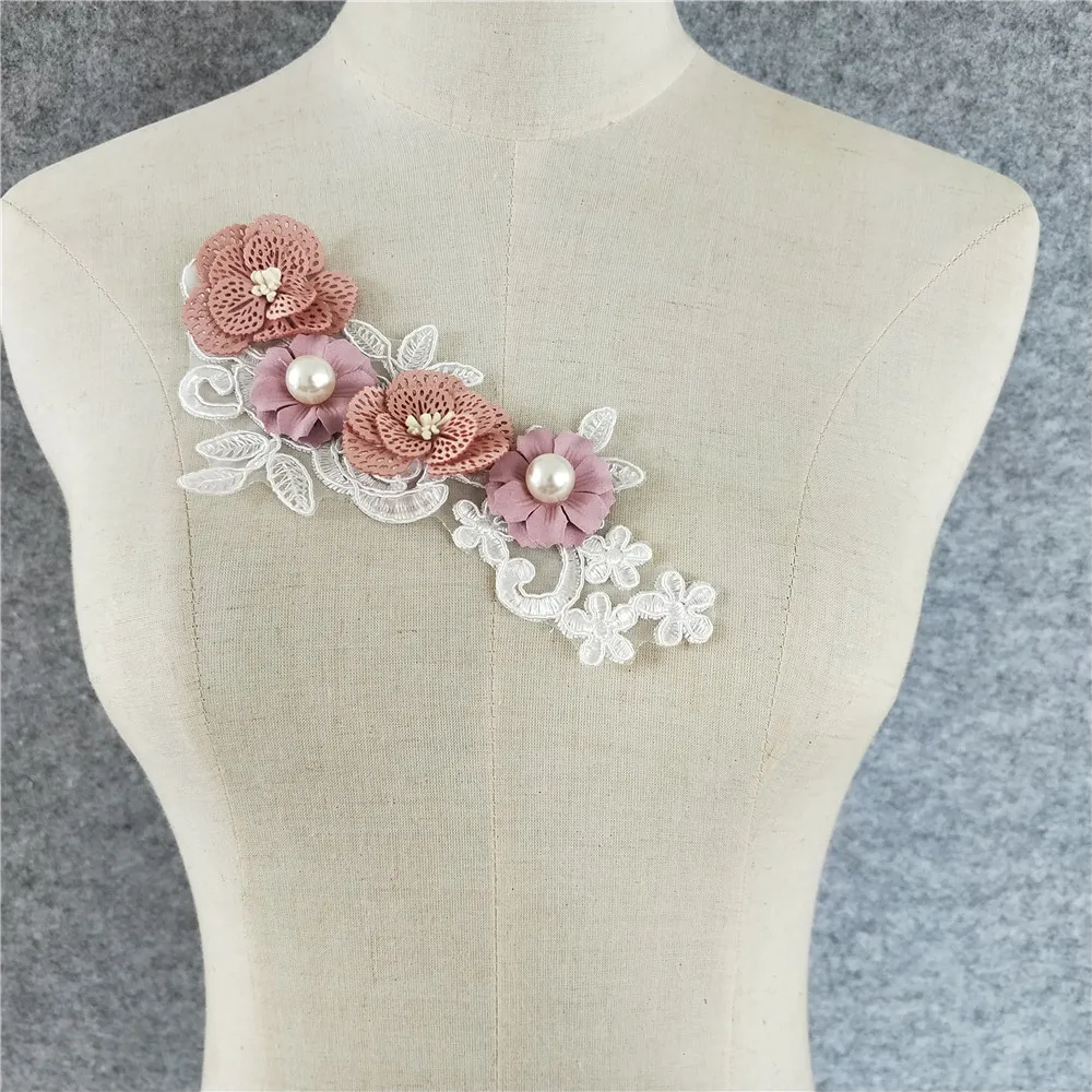 New 3D Flower White embroidered lace collar Faux Pearl sewing Fabric embellishment Dress Accessories Decorate Sewing Supplies
New 3D Flower White embroidered lace collar Faux Pearl sewing Fabric embellishment Dress Accessories Decorate Sewing Supplies