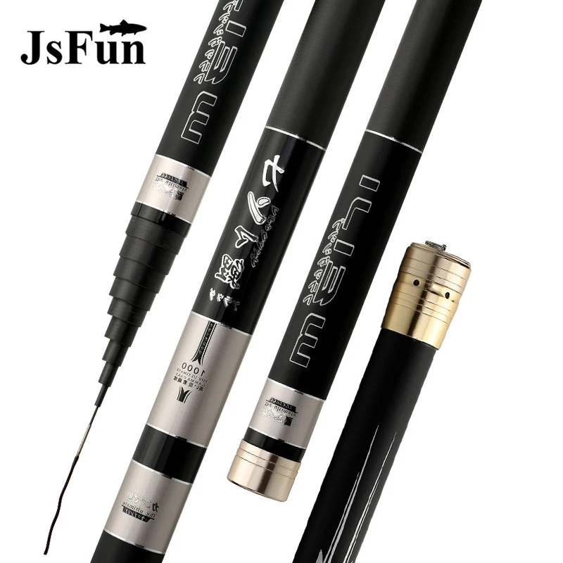 High Carbon Fishing Rod Ultralight Superhard 8M-15M Long Section Telescopic Fishing Rod Extra Tips Hand Pole for Big Fish YG39
High Carbon Fishing Rod Ultralight Superhard 8M-15M Long Section Telescopic Fishing Rod Extra Tips Hand Pole for Big Fish YG39