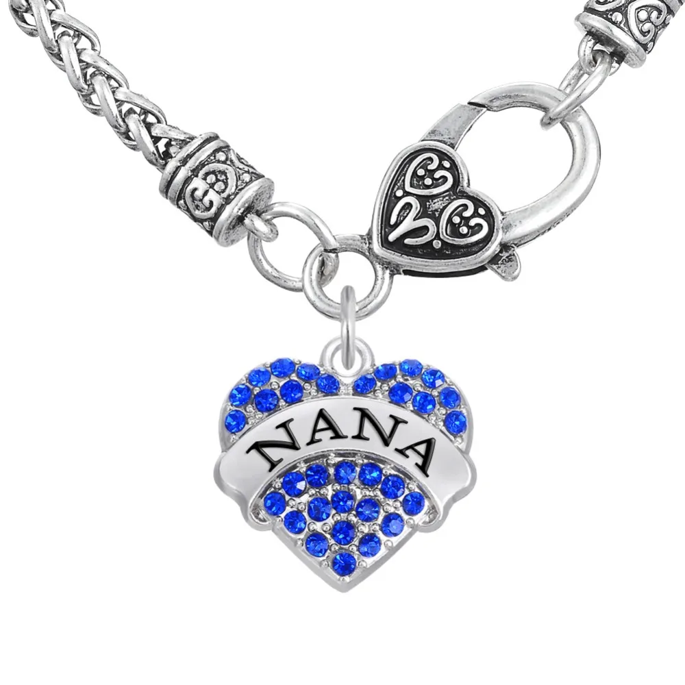 Image Nana thick chain heart crystal necklace