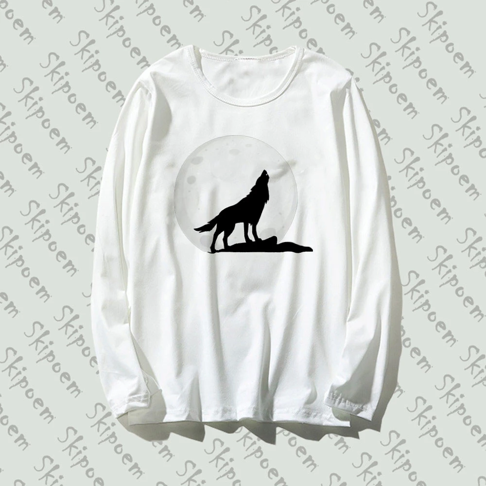 New Long Sleeve T Shirt Moon Howling Wolf Funny Artwork Style Print 100% Cotton Top Tee Casual O Neck Streetwear Clothing
New Long Sleeve T Shirt Moon Howling Wolf Funny Artwork Style Print 100% Cotton Top Tee Casual O Neck Streetwear Clothing