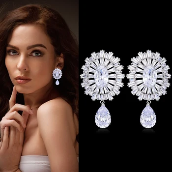 GODKI Luxury Trendy Long Tassel Rain Drop Dangle Earrings for Women Zircon CZ Crystal Earring Statement Jewelry Oorbellen 2019
GODKI Luxury Trendy Long Tassel Rain Drop Dangle Earrings for Women Zircon CZ Crystal Earring Statement Jewelry Oorbellen 2019