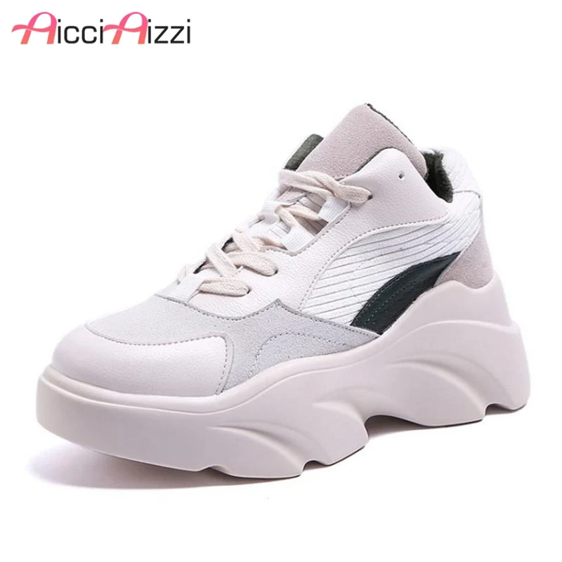 AicciAizzi New Women Sneakers Casual Mixed Color Lace Up Wedges Platform Vulcanized Shoes Women Vacation Hiking Shoes Size 35-40
AicciAizzi New Women Sneakers Casual Mixed Color Lace Up Wedges Platform Vulcanized Shoes Women Vacation Hiking Shoes Size 35-40