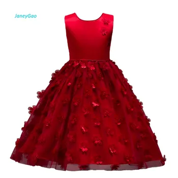 JaneyGao Flower Girl Dress For Wedding Party Wine Red Little Girl Formal Dress With Appliques Cute Kids Formal Wear In Stock
JaneyGao Flower Girl Dress For Wedding Party Wine Red Little Girl Formal Dress With Appliques Cute Kids Formal Wear In Stock