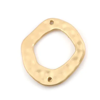 Doreen Box Zinc Based Alloy Connectors Irregular Matt Gold Color Rhombus Jewelry Accessories 27mm(1 1/8") x 25mm(1"), 10 PCs
Doreen Box Zinc Based Alloy Connectors Irregular Matt Gold Color Rhombus Jewelry Accessories 27mm(1 1/8") x 25mm(1"), 10 PCs