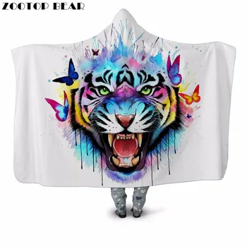 Cute Tiger 3D Printed Plush Hooded Blanket for Adult Child Couch Warm Wearable Fleece Throw Sofa Blanket Home Office Washable
Cute Tiger 3D Printed Plush Hooded Blanket for Adult Child Couch Warm Wearable Fleece Throw Sofa Blanket Home Office Washable