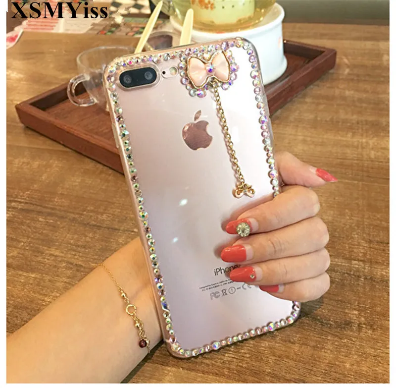Luxury Soft Silicone Bling Rhinestone Bow Pendant Phone Case For Xiaomi mi 5S 6 8 Lite 9 SE 5X 6X A2 MAX2 MAX3 MIX3 Phone Cases
Luxury Soft Silicone Bling Rhinestone Bow Pendant Phone Case For Xiaomi mi 5S 6 8 Lite 9 SE 5X 6X A2 MAX2 MAX3 MIX3 Phone Cases