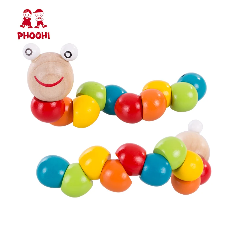 Kids Wooden Caterpillar Education Toy Children Twisting Educational Animal Toy For Toddler PHOOHI FHR6019-3
Kids Wooden Caterpillar Education Toy Children Twisting Educational Animal Toy For Toddler PHOOHI FHR6019-3