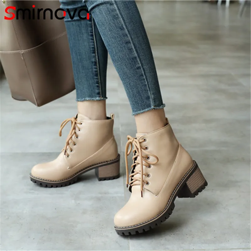 Smirnova 2020 NEW arrival pu leather boots for woman boots short plush ankle boots ladies fashion boots black big size shoes
Smirnova 2020 NEW arrival pu leather boots for woman boots short plush ankle boots ladies fashion boots black big size shoes