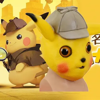 Latex Movie Detective Pikachu Mask Cosplay Full Face Helmet Women Men Halloween Pikachu Accessories Props
Latex Movie Detective Pikachu Mask Cosplay Full Face Helmet Women Men Halloween Pikachu Accessories Props